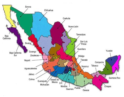 Mapas And Maps Mapa De México Con División Política