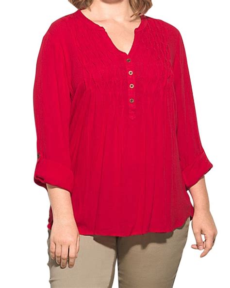 Red Plus Top Lurap Tops Casual Tops For Women Clothes