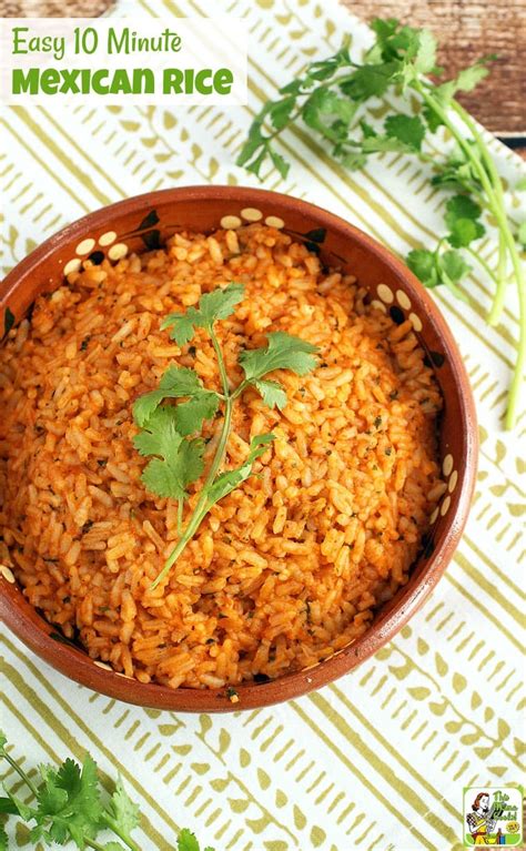 Quick Mexican Rice Recipe Only 10 Minutes This Mama Cooks On A Diet
