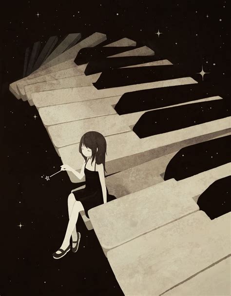 Piano Girl Anime Hình ảnh Và Nghệ Thuật