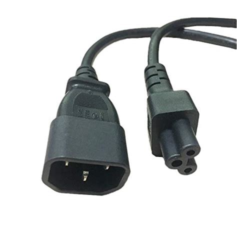 Amazon Com IEC 320 C14 Male Plug To C5 Female Adapter Cable IEC 3 Pin