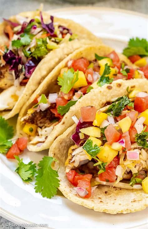 Blackened Fish Tacos Flavor Mosaic Fish Tacos With