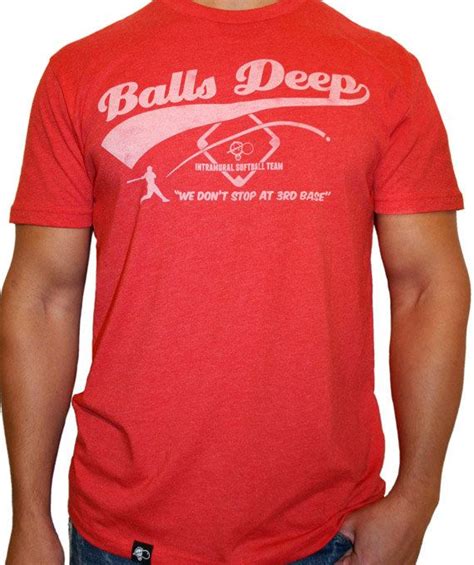 Balls Deep T Shirt We Dont Stop At 3rd Shirts T Shirt Mens Tops