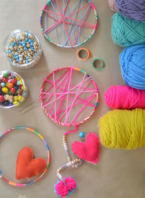 Rainbow Weavings With Koolaid Dyed Yarn Weaving For Kids Crafts For