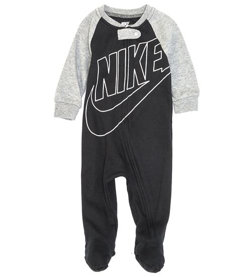 Nike Baby Boys Newborn 9 Months Long Sleeve Futura Footed Coverall