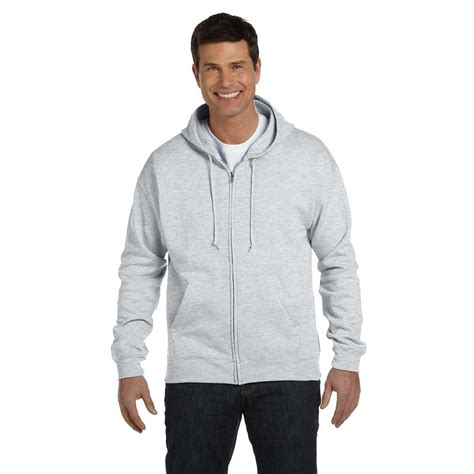 Adult 78 Oz Ecosmart 5050 Full Zip Hooded Sweatshirt Inkmule