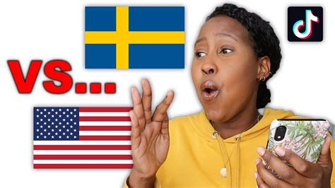 comparing american vs swedish tiktok videos big difference youtube