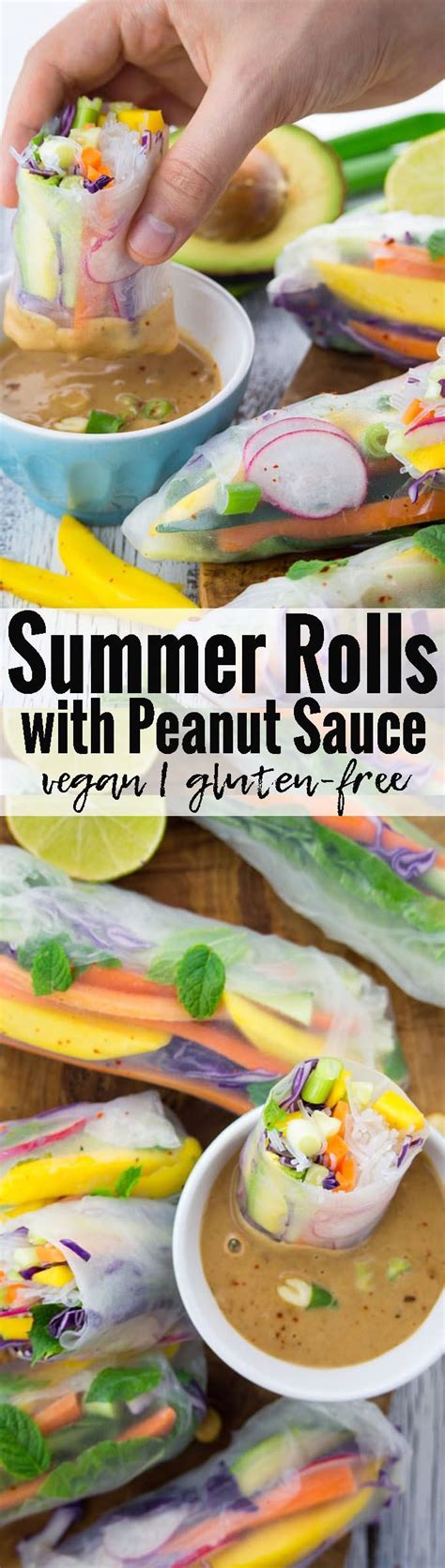 These Vegan Summer Rolls With Avocado Mango And Mint Are