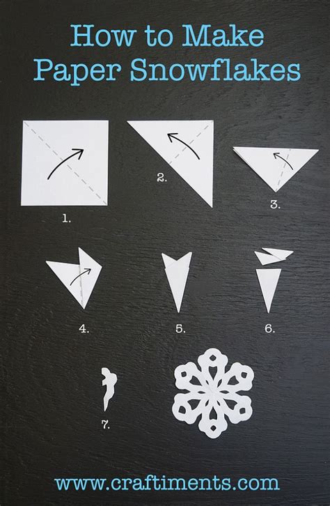 How To Make A Six Sided Paper Snowflake Diy Christmas Snowflakes Paper