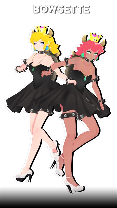 Mmd Tda Bowsette Model Dl By Dollymolly323 On Deviantart