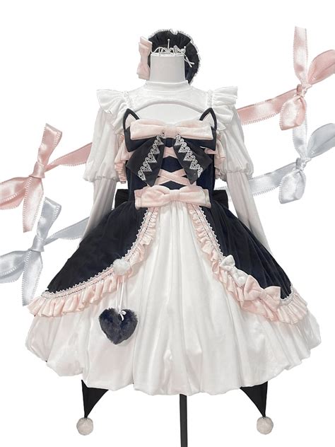 Cat Magician Square Neckline Sweet Lolita Dress Jsk