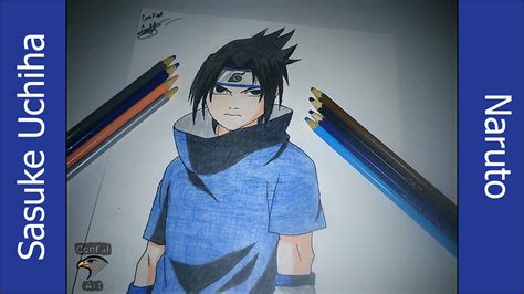 Speed Drawing Sasuke Uchiha Naruto By Confal Art On Deviantart