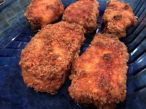 Air fryer pork chops from delish.com are easy, juicy, and a delight to eat for an easy weeknight dinner. Crispy Keto Parmesan Crusted Pork Chops in the Air Fryer - iSaveA2Z.com