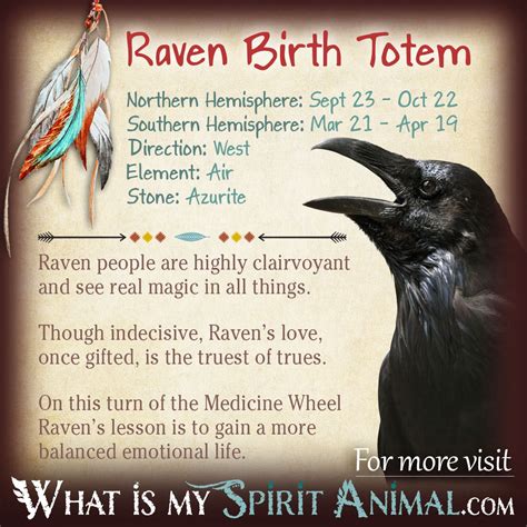 Zodiac sign indicates the place where the sun was at the time of your birth. Raven Totem | Native American Zodiac Signs & Birth Signs