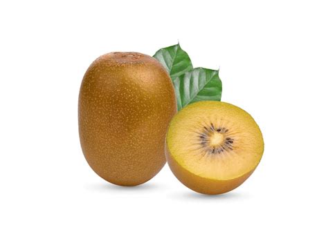 Premium Photo Yellow Kiwi Fruit On White Background