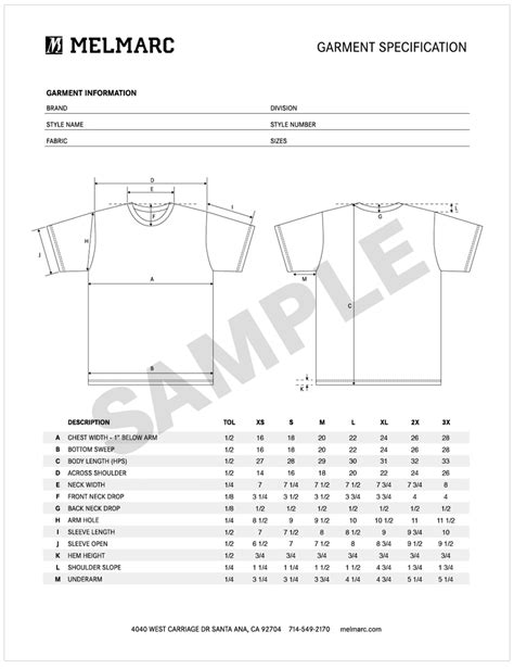 What Is A Garment Spec Melmarc A Full Package Screen