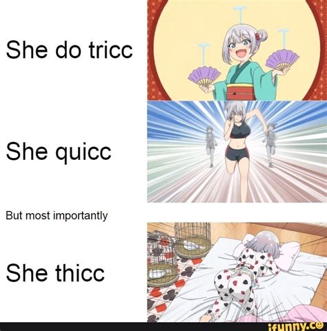 She Do Tricc And X But Most Importantly She Thicc Ifunny Anime