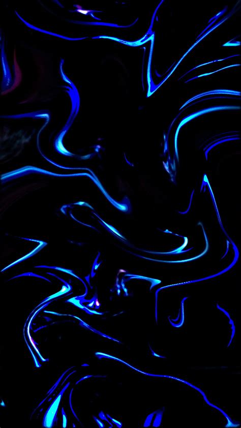 liquid blue abstract blue dark liquid loveurhunny neon hd phone wallpaper peakpx