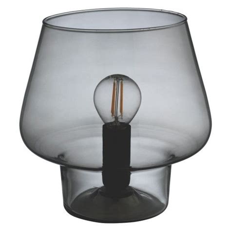 Buy Habitat Lyss Glass Table Lamp Smoke Table Lamps Habitat Glass Table Lamp Glass
