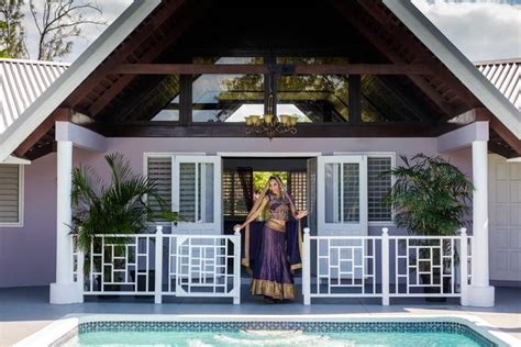 Cliffside Hindu Destination Wedding Inspiration In Jamaica