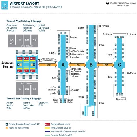 denver international airport map - Google Search | Denver airport, Denver international airport ...