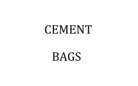 cementbags