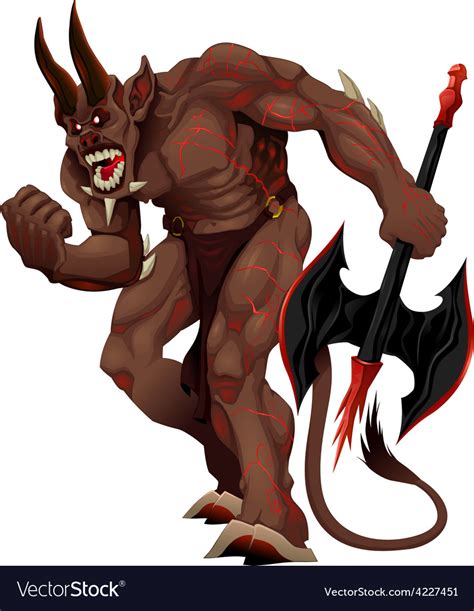 Angry Demon Royalty Free Vector Image Vectorstock