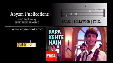 Learn How To Play Papa Kehte Hai On Guitar Sheet Music Chords Lessons