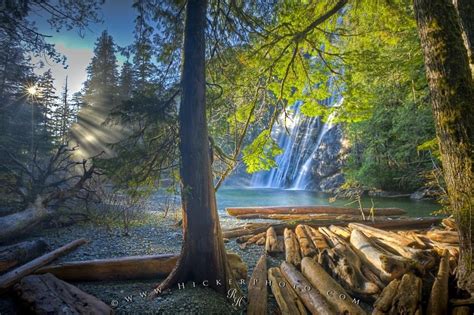 Surreal Waterfall Scenic Picture Virgin Falls Vancouver Island Photo