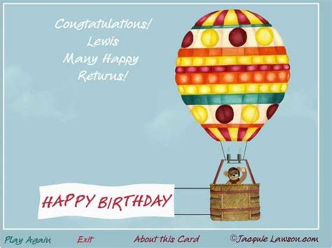 Jacquie lawson has made animated ecards for holidays, birthdays and many other occasions since making her first online christmas card featuring chudleigh. Lawson E Cards Birthday Jacquie Lawson Birthday Cards Card ...