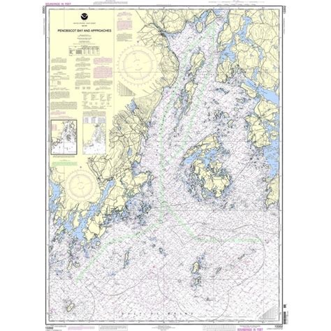 Nautical Chart NOAA 13302 Penobscot Bay And Approaches
