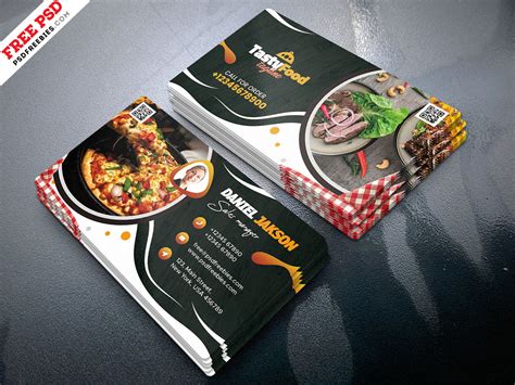 Food Business Cards Templates Free