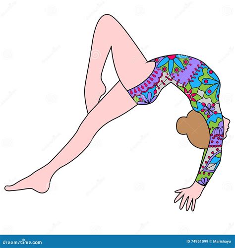 gymnast at balance beam cartoon vector cartoondealer com sexiz pix