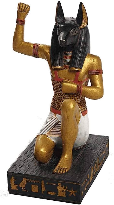 vintage egyptian god anubis statue made in egypt small hand carved ancient egyptian anubis