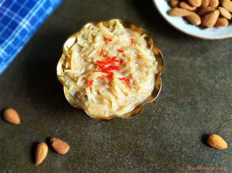 Vermicelli Kheer Seviyan Kheer Recipe Foodbreeze