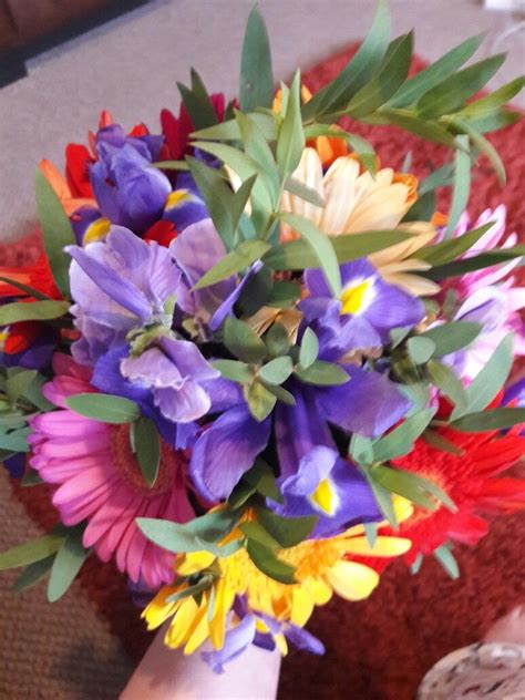 Check spelling or type a new query. Gerbera and iris colourful wedding bouquet | Colorful ...