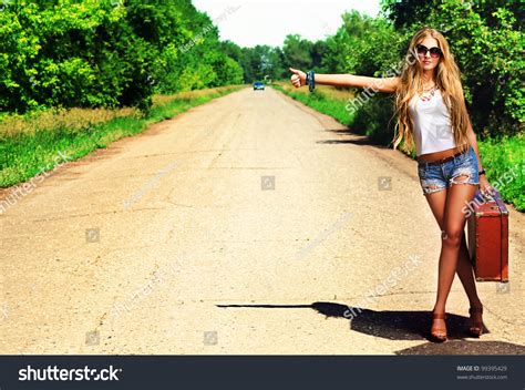 Hitchhiker Girl Images Stock Photos Vectors Shutterstock