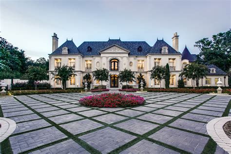 Modern french chateau style custom home design via. French Renaissance Chateau Style Mansion with Elegant Curb ...
