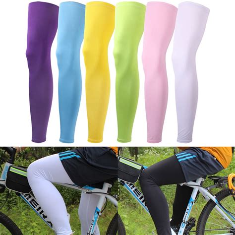 buy 1pair compression leg sleeves for men women full length stretch long sleeve