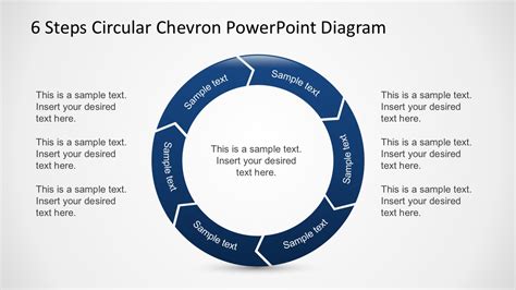 Free Steps Circular Chevron Powerpoint Diagram
