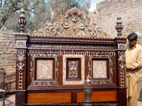Latest wedding beroom set design at affordable price in karachi. This is our solid rosewood bed. This bedroom set is made ...