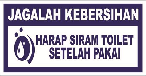 Stiker Harap Siram Toilet Lazada Indonesia