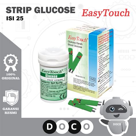 Jual Easytouch Strip Glucose Isi Test Cek Gula Darah Easy Touch Refill Shopee Indonesia