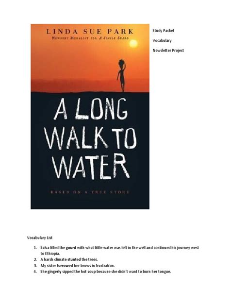 A Long Walk To Water Study Guide | PDF