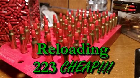 How Im Reloading 223 For 10 Per Round Countryboyprepper Youtube