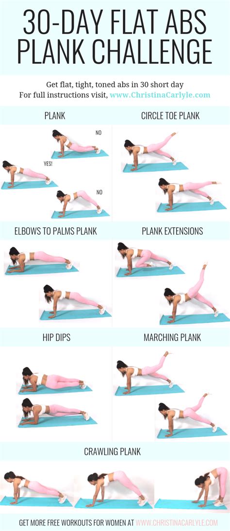 30 Day Plank Challenge For Toned Flat Abs Asap 30 Day Plank Challenge