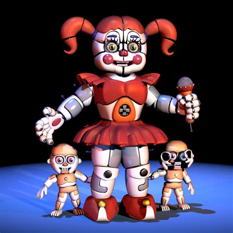 Baby With Bidybabs Render Fnafsl Pack Update 3 By Chuizaproductions