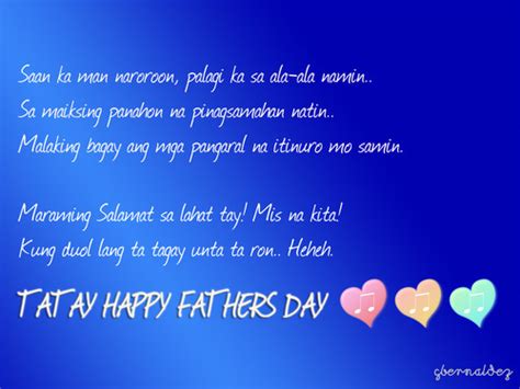 While some countries, such as the united kingdom, india and canada, also celebrate their versions of the holiday on then, others do not. Happy Father's Day Tatay - Random Thoughts of an OFW | PinoySG