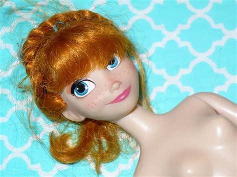 N Nude Barbie Doll Mattel Disney Frozen Princess Anna Fashion Doll For Ooak Picclick