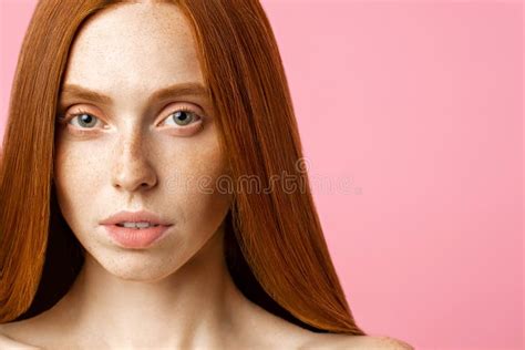 Beautiful Spa Woman With Perfect Fresh Freckled Skin Stock Image Image Of Cream Look